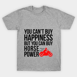 Happiness = Horsepower T-Shirt